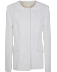 TOTEME - Jacquard Cotton Jacket - Lyst