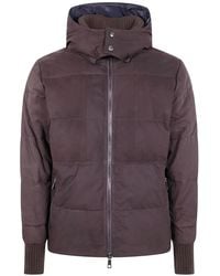 Giorgio Brato - Nabuck Leather Padded Jacket - Lyst