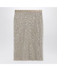 Ami Paris - Sequin Midi Skirt - Lyst