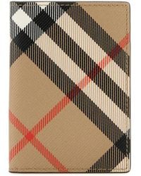Burberry - Printed Canvas Card Holder - Lyst
