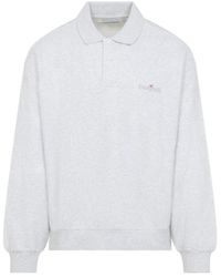 Carhartt - Ash Heather Cotton Label Polo Sweater - Lyst