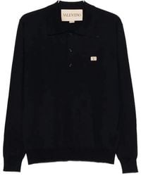 Valentino Garavani - Polo Shirt With Vlogo Patch - Lyst