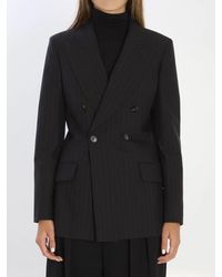 Gucci - Double-Breasted Wool Jacket - Lyst