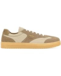 Prada - Suede E Re-Nylon Sneakers - Lyst