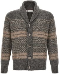 Brunello Cucinelli - 'Nordic Jacquard' Cardigan - Lyst