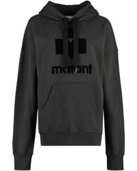 Isabel Marant - Isabel Marant Mansel Logo Cotton Hoodie Polyester Hoodies - Lyst