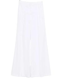 Via Masini 80 - Linen Blend Trousers - Lyst