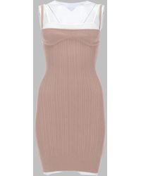 DIESEL - Abito Tank -Zandra" Con Effetto Sovrapposto - Lyst