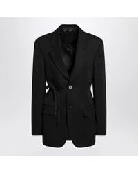 Balenciaga - Jacket With Side Tie - Lyst