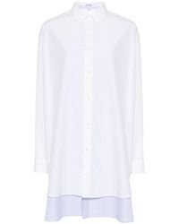Loewe - Cotton And Silk Blend Shirt Dress - Lyst