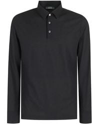 Zanone - Long Sleeves Polo Shirt - Lyst