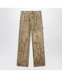 1989 STUDIO - Denim Flock Carpenter Pants Camo - Lyst