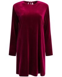 Semler - Short Velvet Dress - Lyst