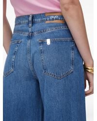 Liu Jo - Washed Denim Jeans Wide Leg - Lyst