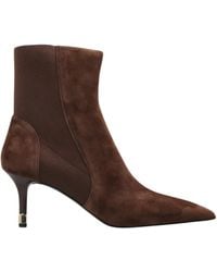 Furla - Aria Suede Ankle Boots - Lyst