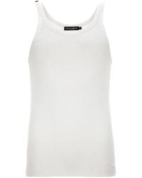 Dolce & Gabbana - Dolce & Gabbana Ribbed Tank Top - Lyst