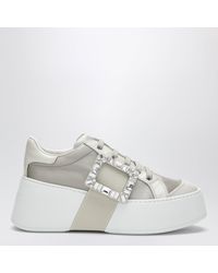 Roger Vivier - Vivier Viv' Skate Sneakers Ice/Pearl/Milk - Lyst