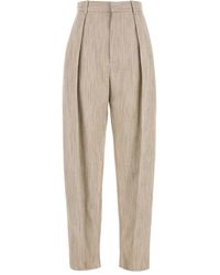 Bottega Veneta - Viscose Blend Trousers - Lyst