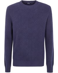 Barba Napoli - Round Neck Embroidery Sweater - Lyst