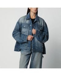 Haikure - Washed-Effect Denim Jacket - Lyst
