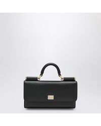 Dolce & Gabbana - Dolce&Gabbana Mini Dauphine Leather Bag With Logo Tag - Lyst