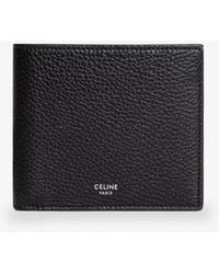 Celine - Bi-Fold Leather Wallet With Coin - Lyst