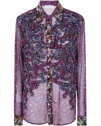 Dries Van Noten - "Chevy" Chiffon Shirt - Lyst