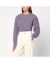 Isabel Marant - Isabel Marant Ã‰Toile- Openwork Alpaca-Blend Sweater - Lyst