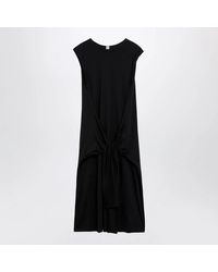 TOTEME - Maxi Jersey Dress With Belt - Lyst