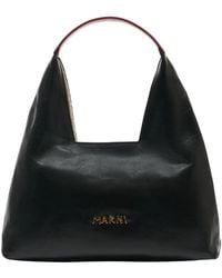 Marni - Leather Top Handle Shoulder Bag - Lyst