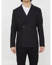 Tonello - Double-Breasted Stretch Jacket - Lyst