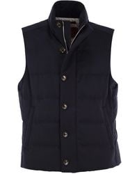 Montecore - Wool, Silk And Cashmere Blend Padded Gilet - Lyst