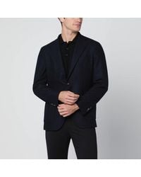 Santaniello - Single-Breasted Wool Jacket - Lyst