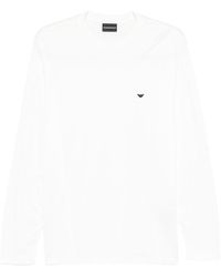 Emporio Armani - Cotton Blend T-Shirt - Lyst