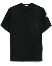 Moncler - Tshirt With Side Buttons - Lyst