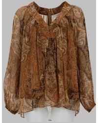 Zimmermann - Top Con Maniche A Pipistrello "Carousel" - Lyst