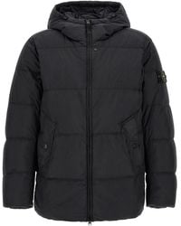 Stone Island - Ruffled Effect Down Jacket - Lyst
