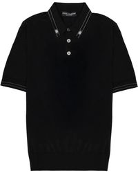 Dolce & Gabbana - Dolce & Gabbana Silk Polo - Lyst