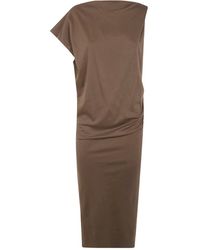 Jacquemus - "La Robe Drap" Midi Dress - Lyst