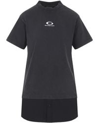 Balenciaga - Washed Loop Sports Icon Mini Dress - Lyst