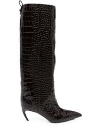 The Attico - Lea Leather Boots - Lyst
