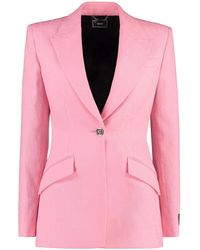 Versace - Allover Jacquard Single-Breasted Jacket - Lyst