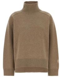 Tory Burch - Biscuit Wool Oversize Sweater - Lyst