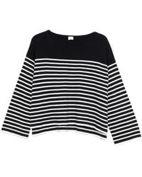 C.t. Plage - Striped Cotton Sweater - Lyst