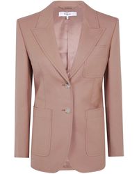 Chloé - Peak-Lapels Single-Breasted Blazer - Lyst