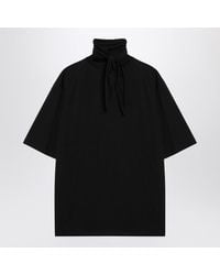 Lemaire - T-Shirt With Scarf Detail - Lyst
