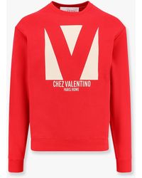 Valentino - Cotton Sweatshirt With Frontal Chez Print - Lyst