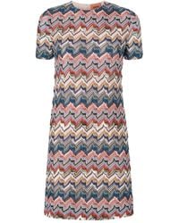 Missoni - Wool Blend Short Dress - Lyst