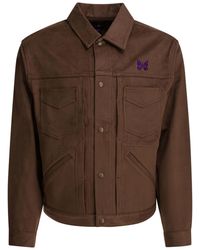 Needles - Cropped Structured Jacket With Classic Collar - Lyst