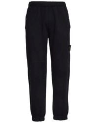 Stone Island - Regular Fit Jogger Trousers With Seasonal Pocket - Lyst